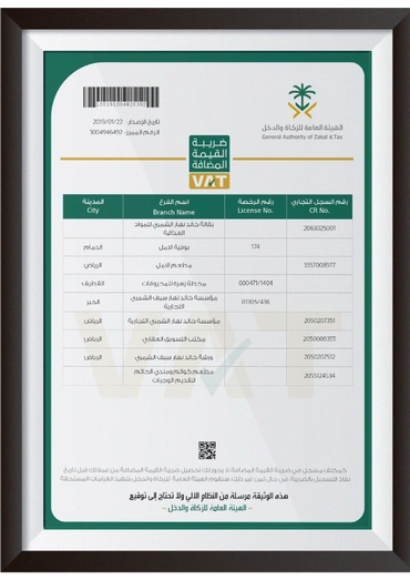 Certificate of 