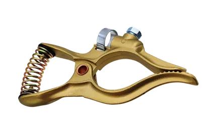 Tweco Style Brass Grounding Clamp