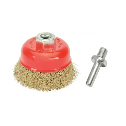 WIRE CUP BRUSH  CRIMPED 3" M10-SS  gallery image 1