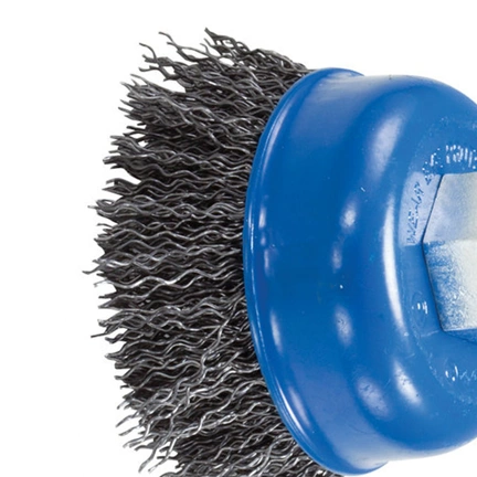 WIRE CUP BRUSH 3"CS M14 CRIMPED gallery image 2