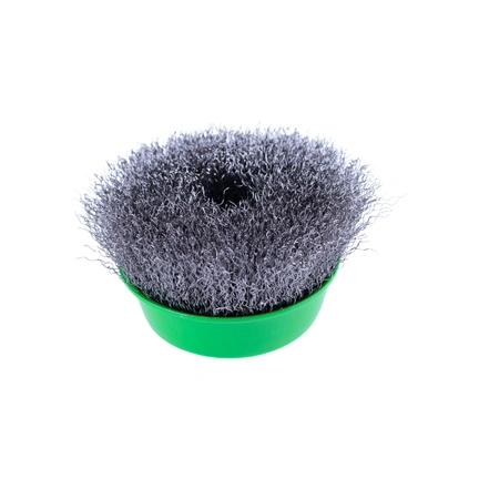 WIRE CUP BRUSH 3"SS M14 CRIMPED gallery image 2