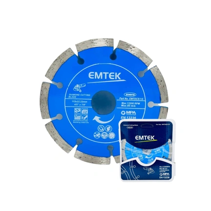 DIAMOND SAW BLADE COLD PRESSED 4.5" SUPER THIN gallery image 1