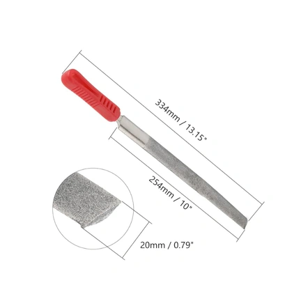  STAINLESS STEEL HALF ROUND FILE 10" gallery image 2