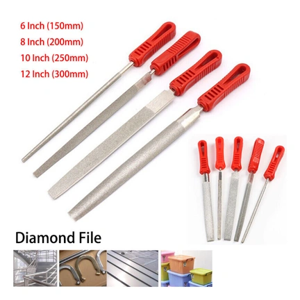  STAINLESS STEEL HALF ROUND FILE 12" gallery image 1