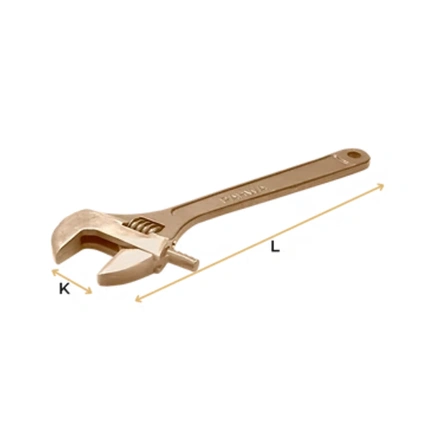  NON SPARKING ADJUSTABLE WRENCH 10 gallery image 2