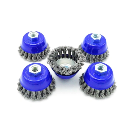 WIRE CUP BRUSH  TWISTED 3" M10-CS  gallery image 1