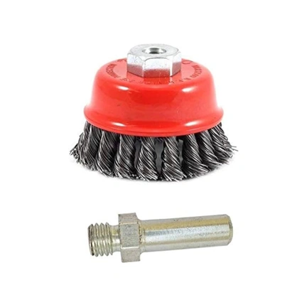 WIRE CUP BRUSH  TWISTED 3" M10-SS  gallery image 2