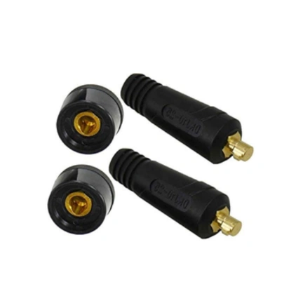 WELDING CABLE CONNECTOR 10-25 MALE FEMALE SET gallery image 2