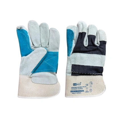 LEATHER DOUBLE PALM WORKING GLOVE gallery image 2